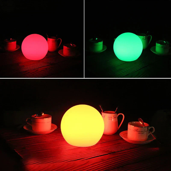 Farbenfrohe kabellose LED-Tischlampe mit Fernbedienung