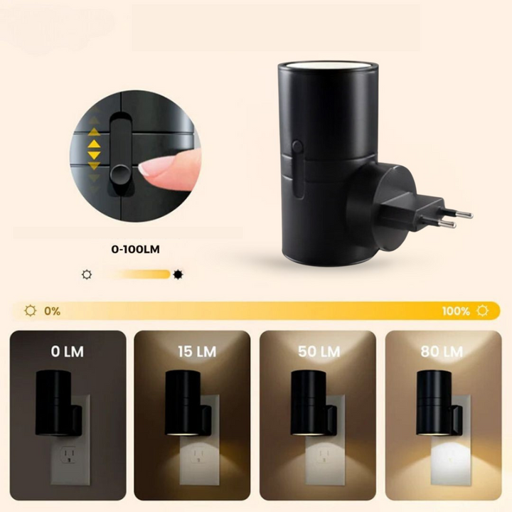 Bauhaus-Design Nachtlampe - dimmbares LED-Licht