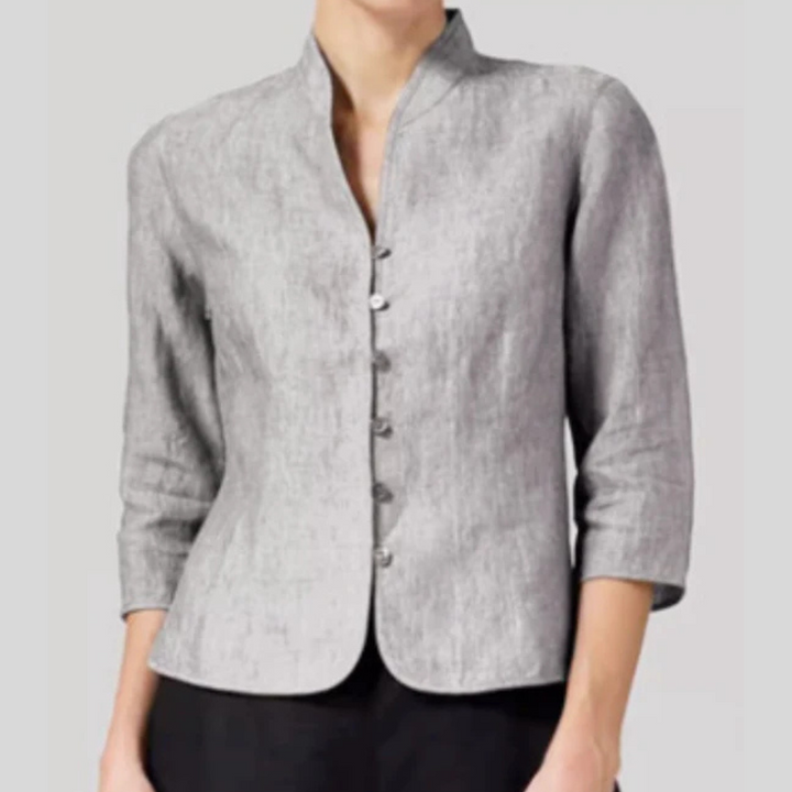 Damen Stehkragenbluse