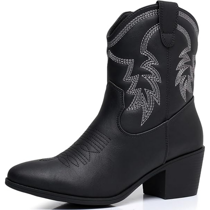 Klassische halbhohe Cowgirl-Stiefel - Tammy