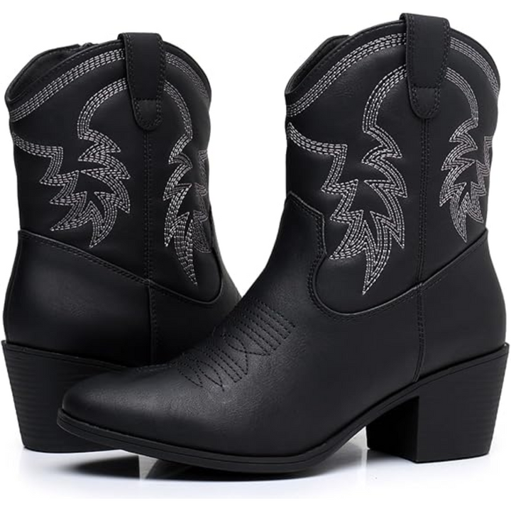 Klassische halbhohe Cowgirl-Stiefel - Tammy
