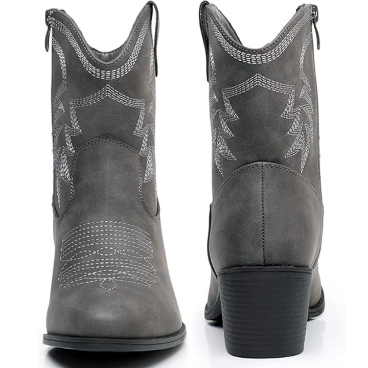Klassische halbhohe Cowgirl-Stiefel - Tammy