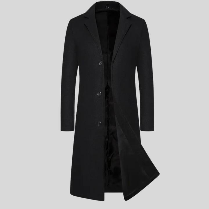 Langer Herrenmantel – Elegante Winterschicht im klassischen Stil
