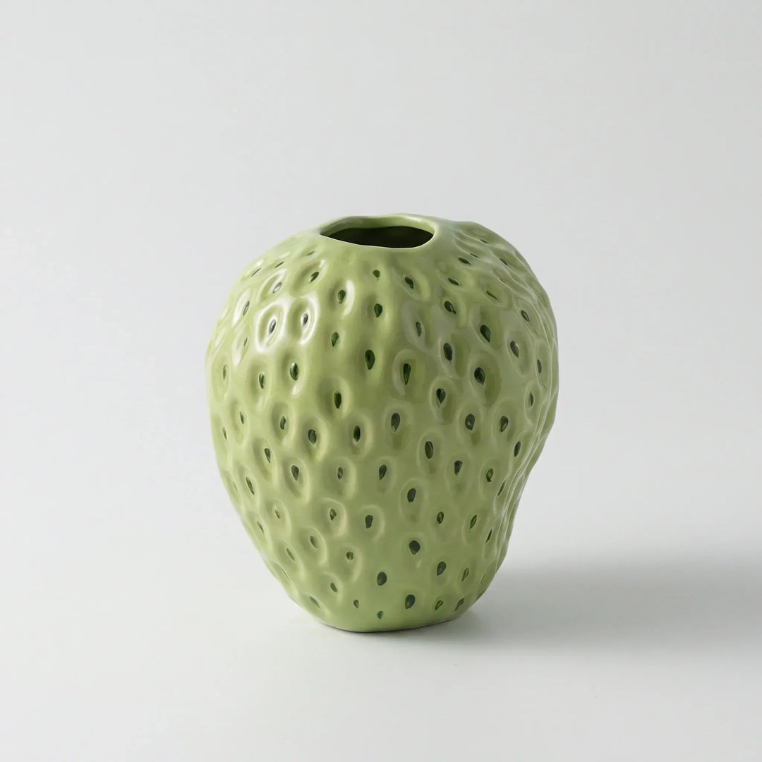 Vase in Erdbeerform mit Retro-Optik - Strawform