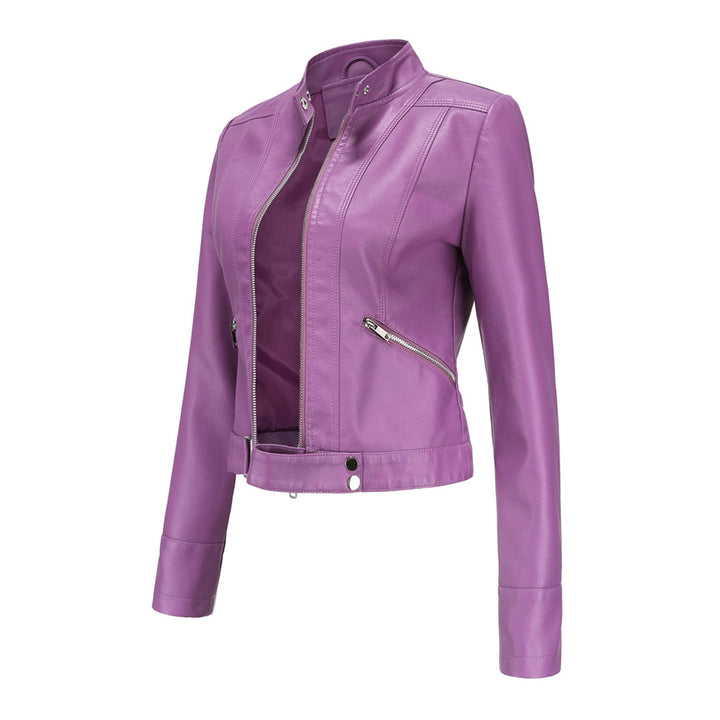 Klassische Damen-Lederjacke mit zeitlosem Stil