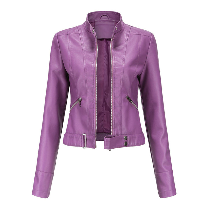 Klassische Damen-Lederjacke mit zeitlosem Stil