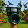 Vogelabwehrgerät | Solarbetriebener Sensor | Natürliche Greifvogel-Rufe | Birdfend