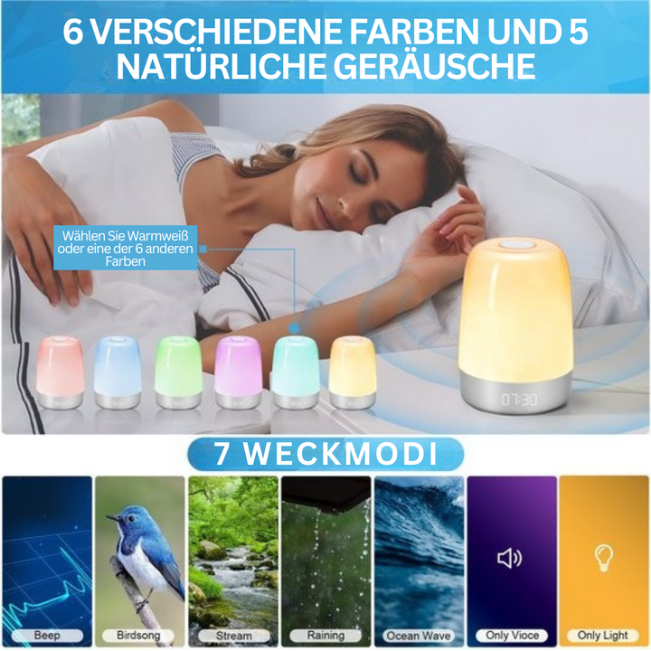 Wake-up-Light mit Naturklängen – Aurora