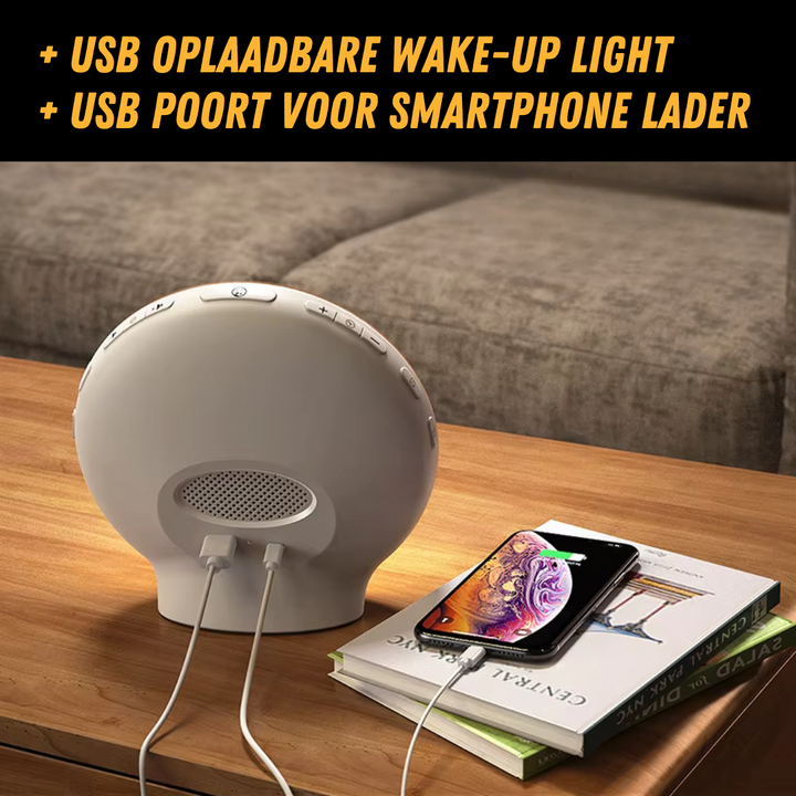 Natürlicher Radiowecker mit Wake-up-Light - GlowRise