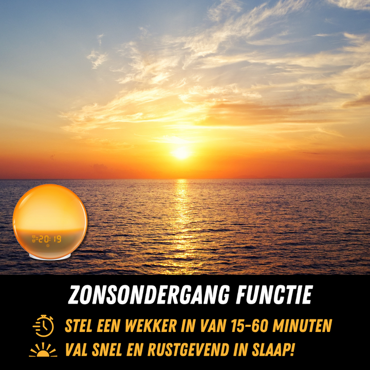 Natürlicher Radiowecker mit Wake-up-Light - GlowRise