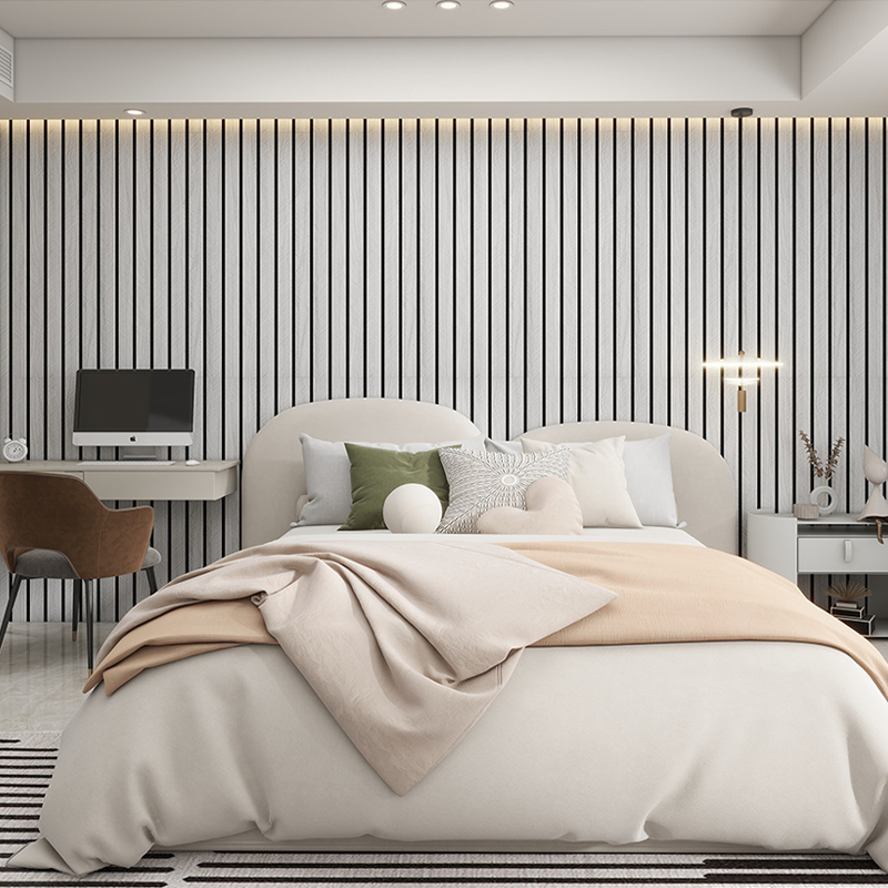 Wandpaneel | Modernes Lamellendesign | Robuste, spritzwasserfeste Mattbeschichtung | StylaSheen