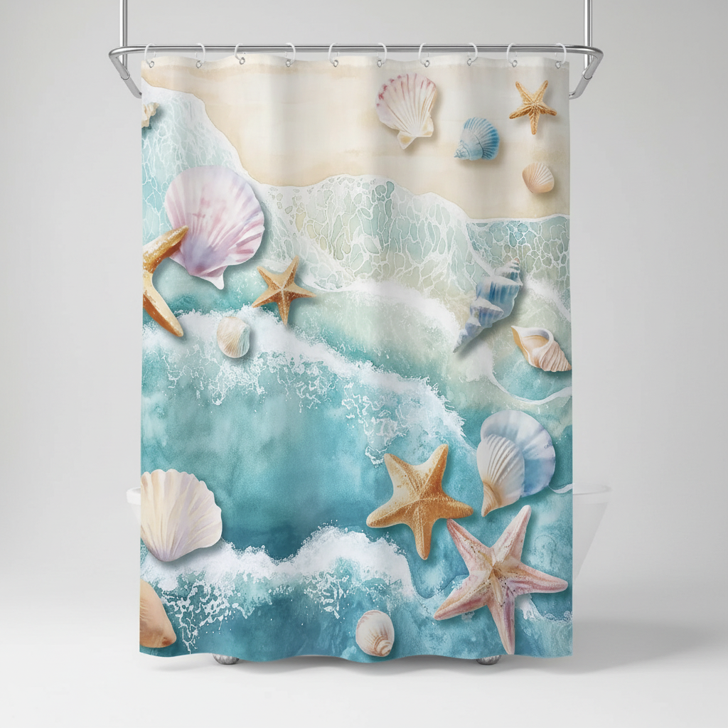 Wasserdichter Duschvorhang aus Polyester - Coastella