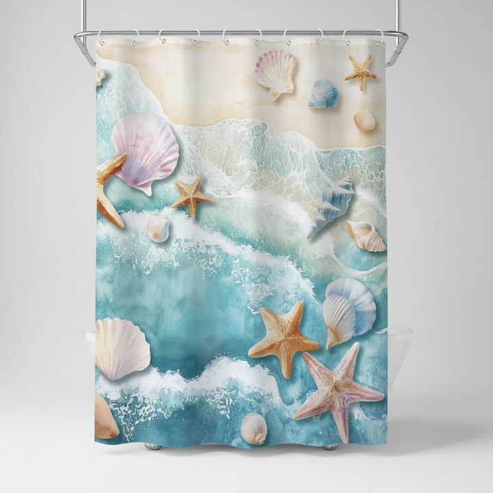 Wasserdichter Duschvorhang aus Polyester - Coastella