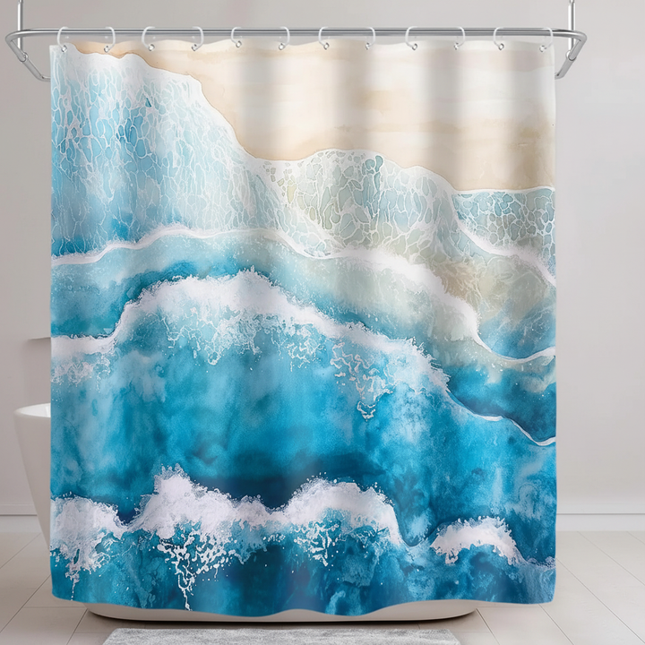Wasserdichter Duschvorhang aus Polyester - Coastella