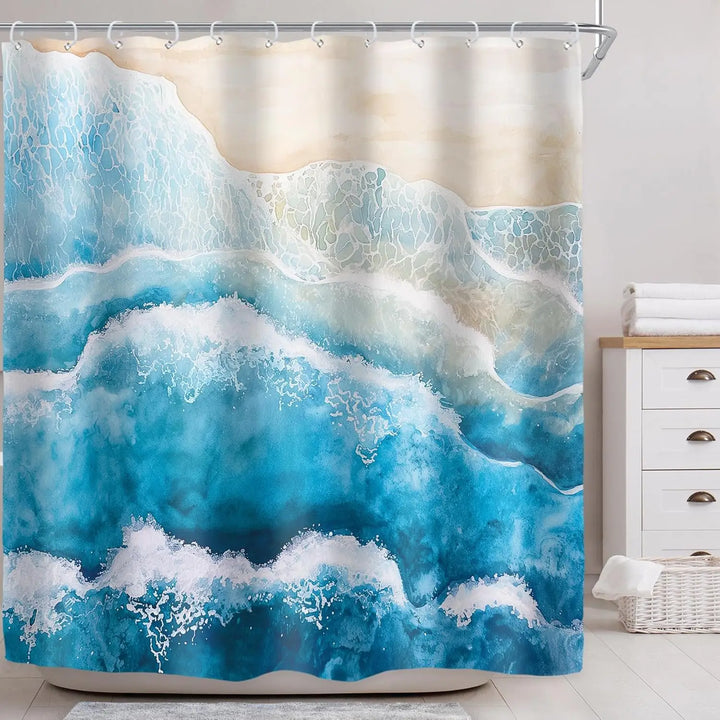Wasserdichter Duschvorhang aus Polyester - Coastella