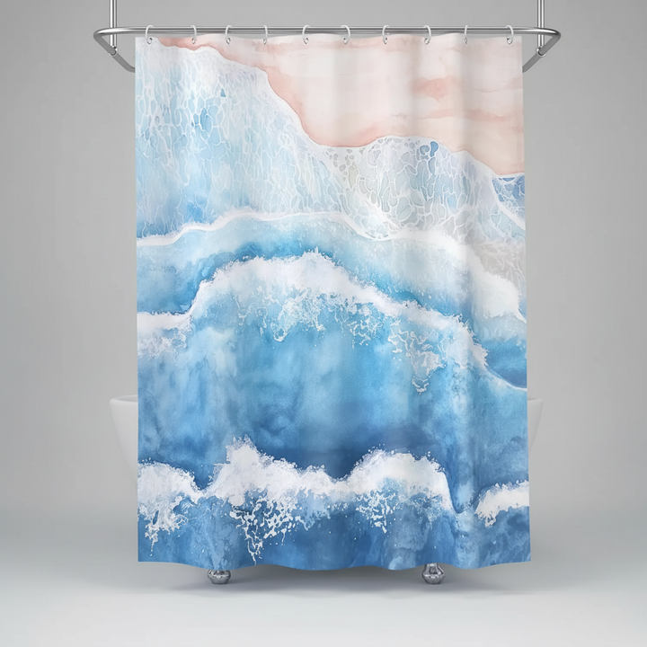Wasserdichter Duschvorhang aus Polyester - Coastella
