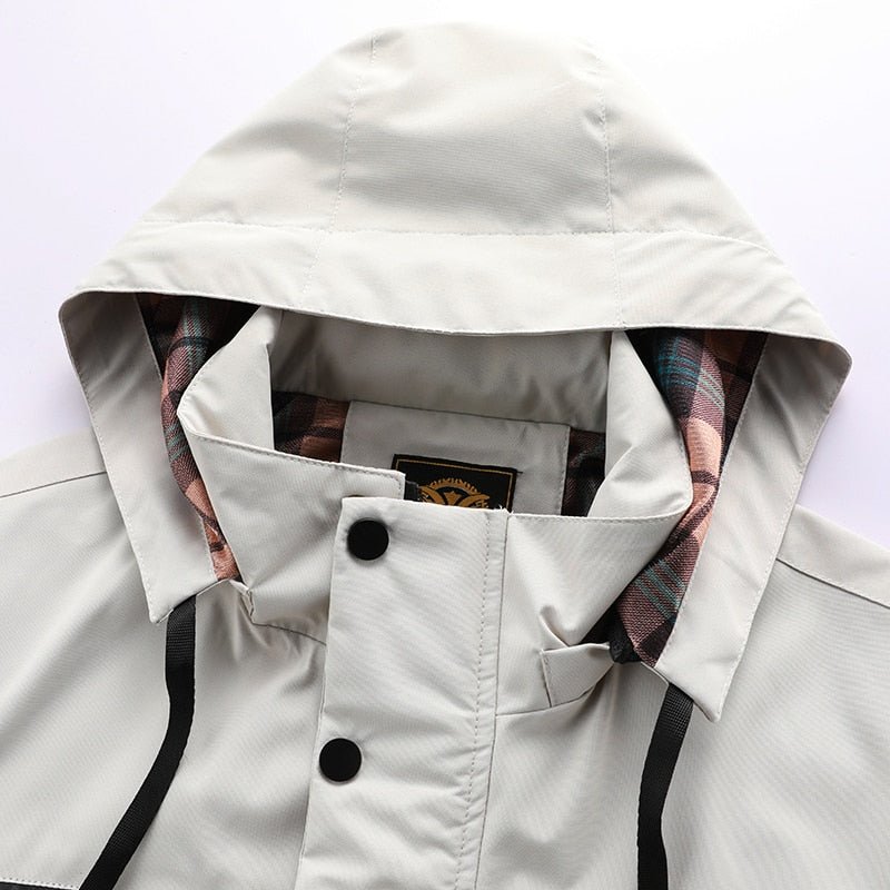 Wasserabweisende Herrenjacke mit abnehmbarer Kapuze - Isaac