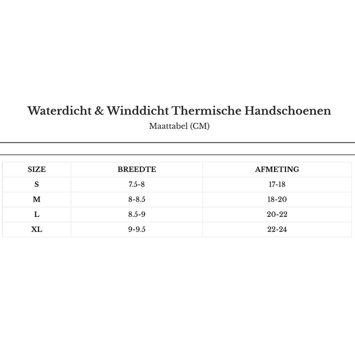 Thermo-Winddichte Handschuhe - Warm und Kompatibel mit Touchscreens