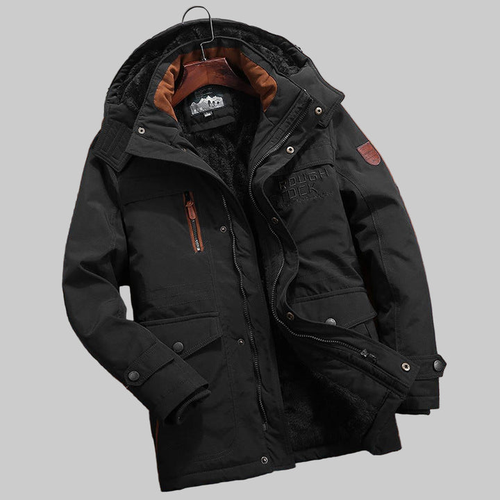 Gesteppte Herrenjacke mit Kapuze