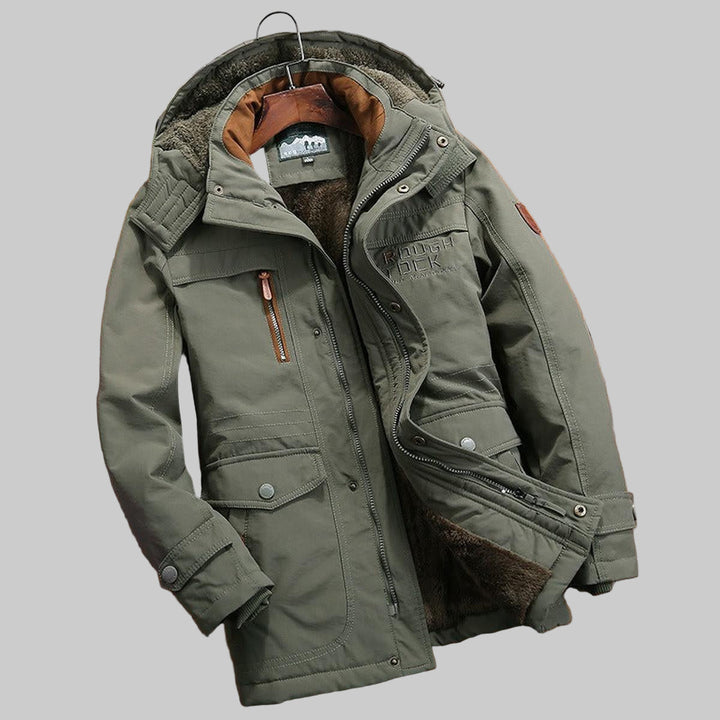 Gesteppte Herrenjacke mit Kapuze