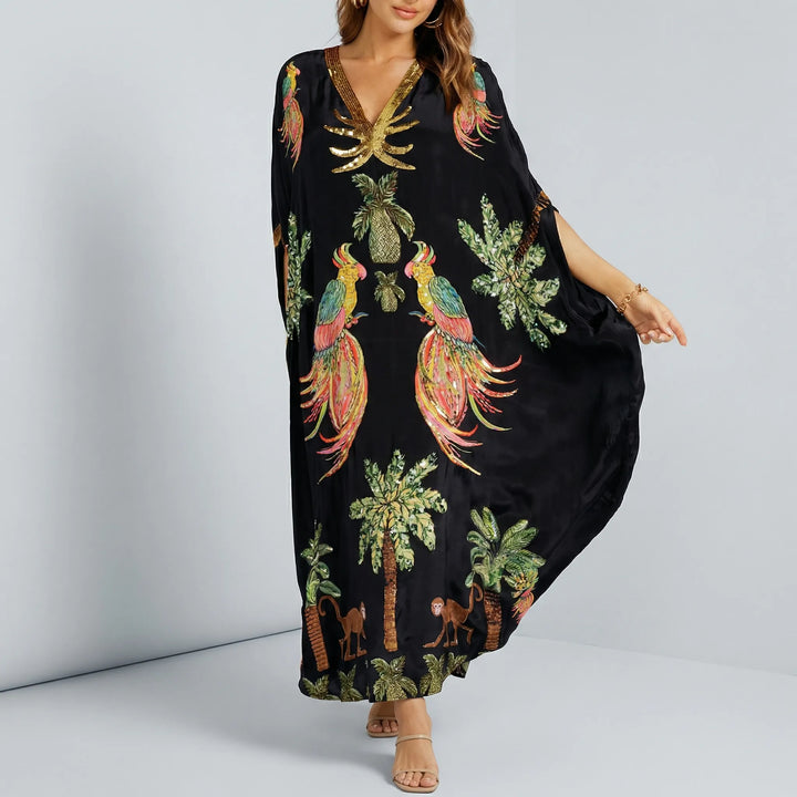 Weiter knöchellanger Kaftan - Luana