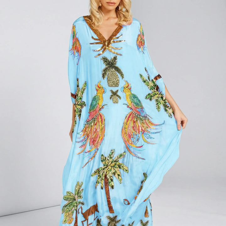 Weiter knöchellanger Kaftan - Luana