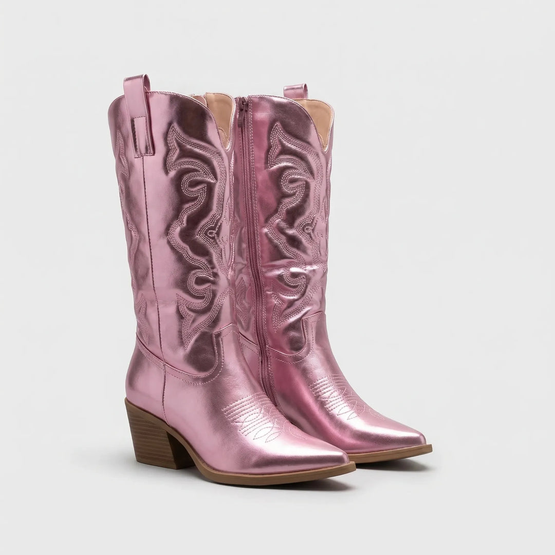 Westernstiefel mit Blockabsatz - Danielle