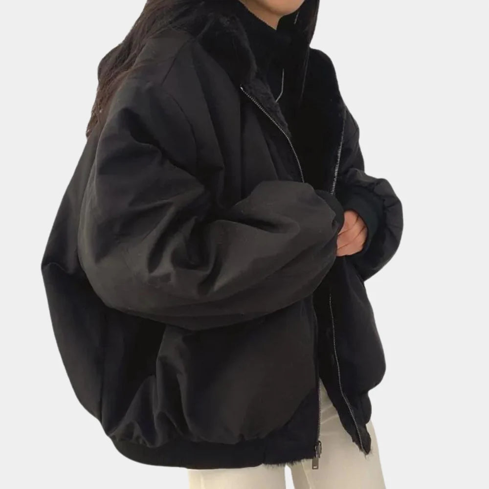 2-in-1 Damen Wintermantel mit Kapuze