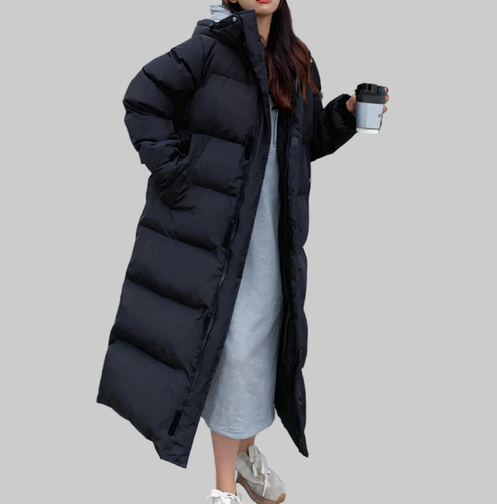 Damen-Langer wasser- und winddichter Parka