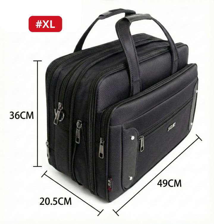 Business-Laptoptasche aus Canvas für Herren
