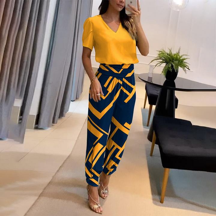 Stilvoller, bedruckter Jumpsuit für Damen