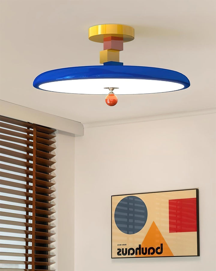 Zeno Geometrische Deckenleuchte aus Acryl