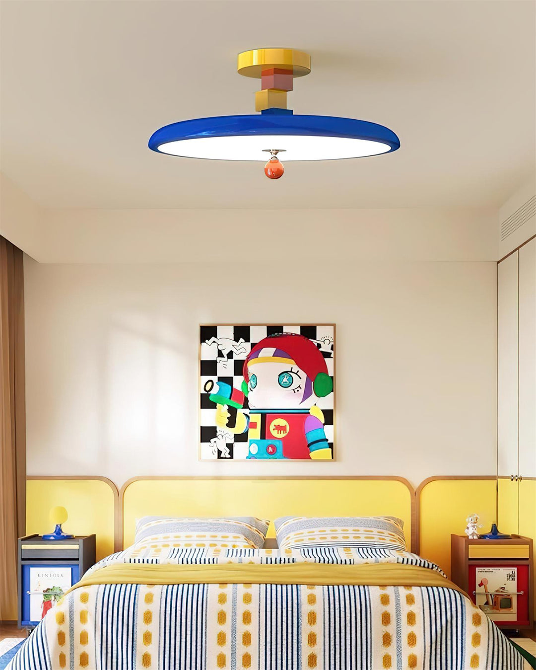 Zeno Geometrische Deckenleuchte aus Acryl