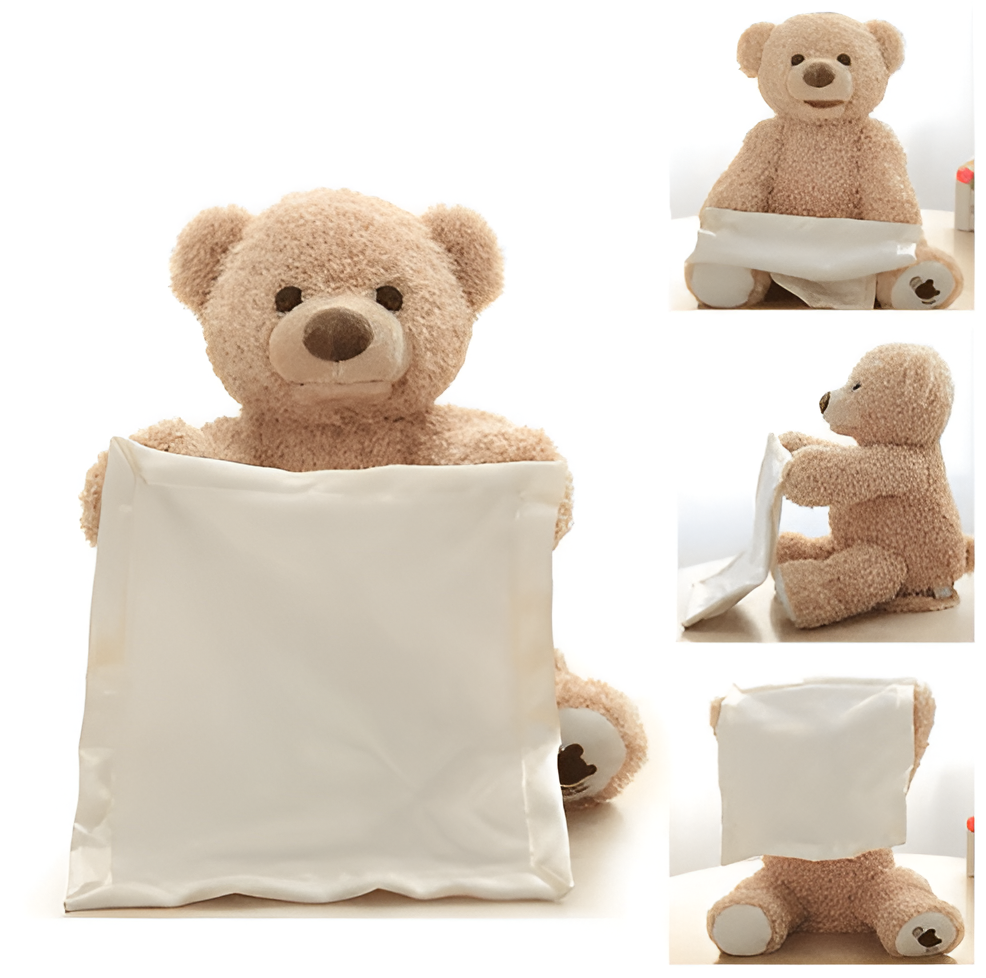 Interaktiver Plüsch-Teddybär mit Sprachsätzen und beweglichen Armen, 30 cm