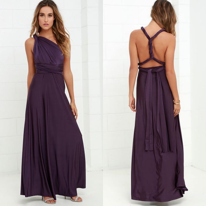 Damen ärmelloses Maxikleid mit Neckholder