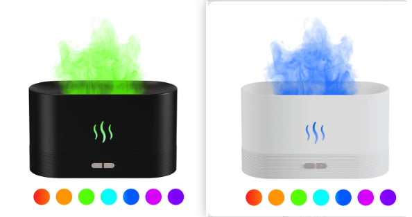 Aroma-Diffuser mit Flammeneffekt, ruhige oder lebhafte Flamme