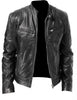 Robuste Motorradjacke aus Leder für Herren