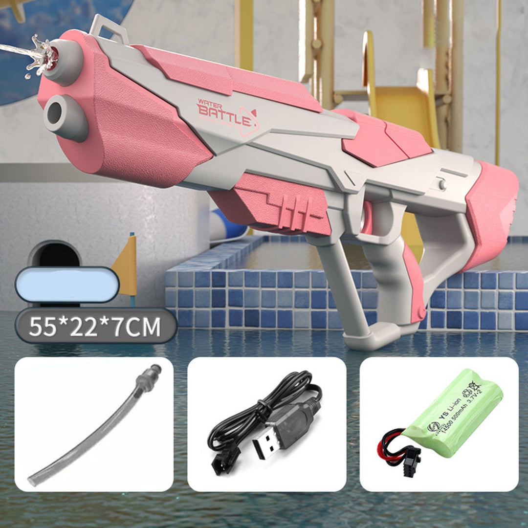 Wasserpistole mit Druckstrahl & USB-Akku für Kinder & Erwachsene – SpritzPower X1