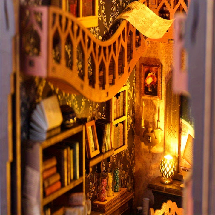 Magisches Bücherhaus – 3D-Holzpuzzle für kreative Bastler