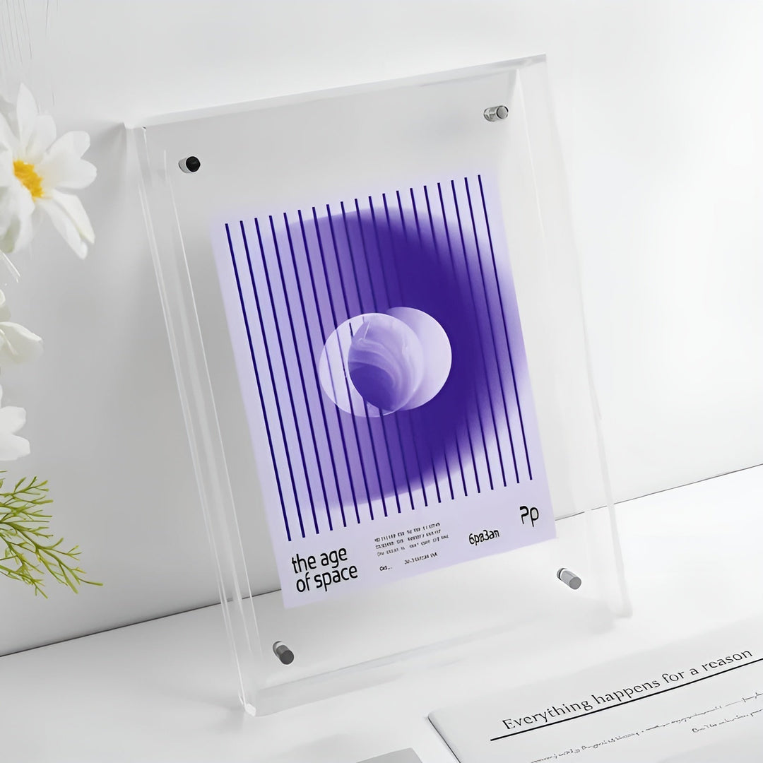 Neon Acryl Bilderrahmen – Retro-80er-Jahre-Stil, moderner dekorativer Fotorahmen