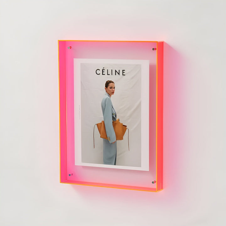 Neon Acryl Bilderrahmen – Retro-80er-Jahre-Stil, moderner dekorativer Fotorahmen