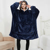 Beheizte Oversize-Hoodie-Decke aus Sherpa mit 3 Stufen