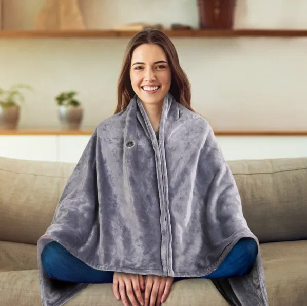 USB-Wärmeponcho mit Reissverschluss, 150 x 80 cm mit 8 Zonen und 3 Stufen
