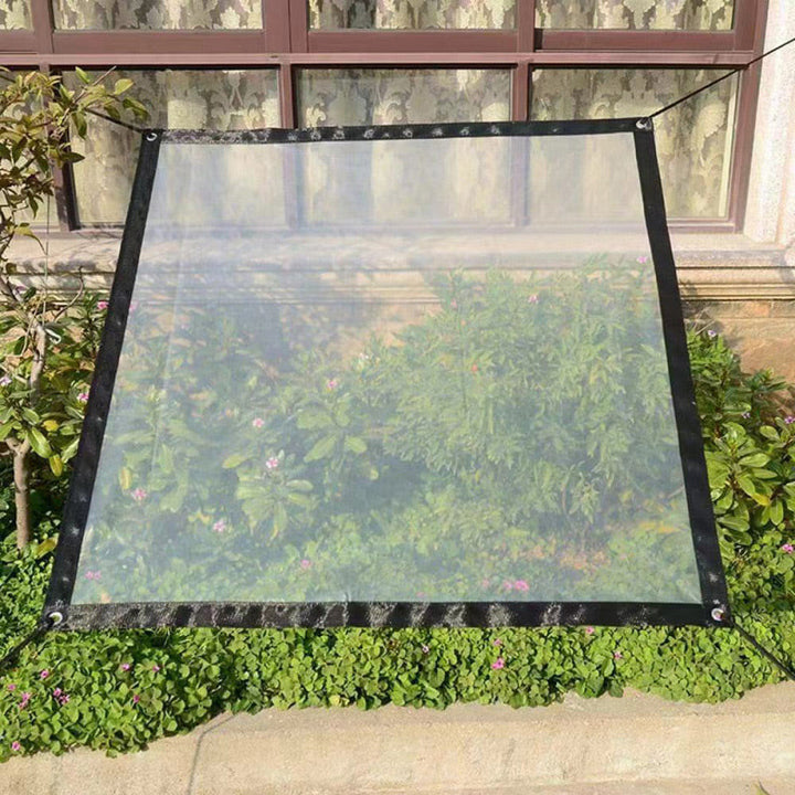 Transparente, wetterfeste Schutzplane für Garten, Terrasse und den Außenbereich