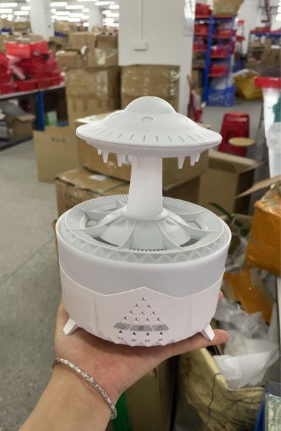 Regenwolken-Diffuser mit Fernbedienung, 350 ml und bis zu 10 Stunden Regen