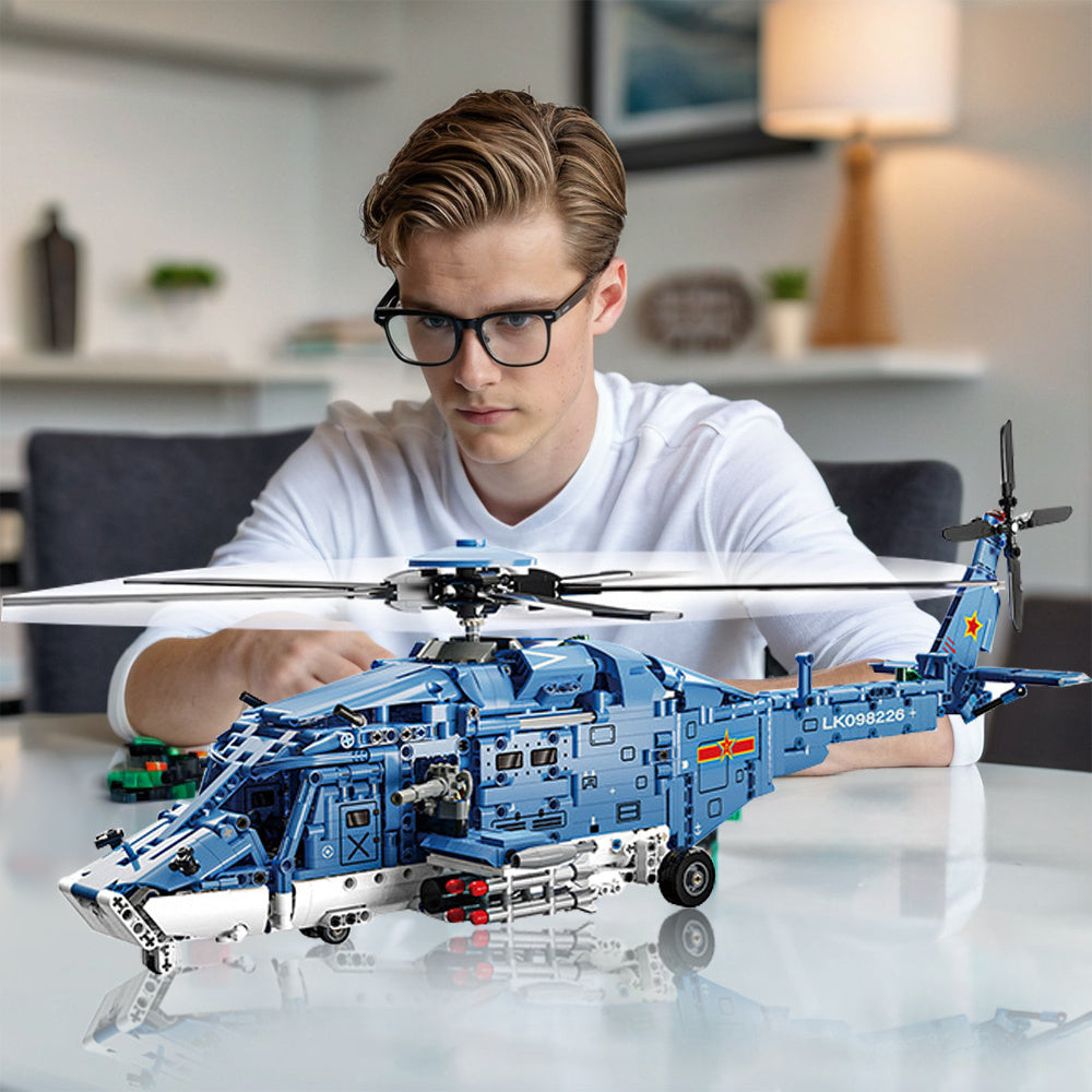 Detailliertes Helikopter-Bauset – Technisch und Realistisch