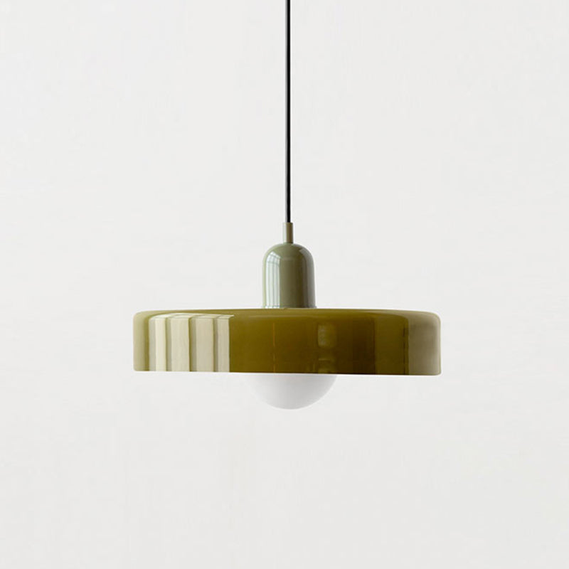 Farbenfrohe Pendelleuchte im Bauhausstil - StiloGlas