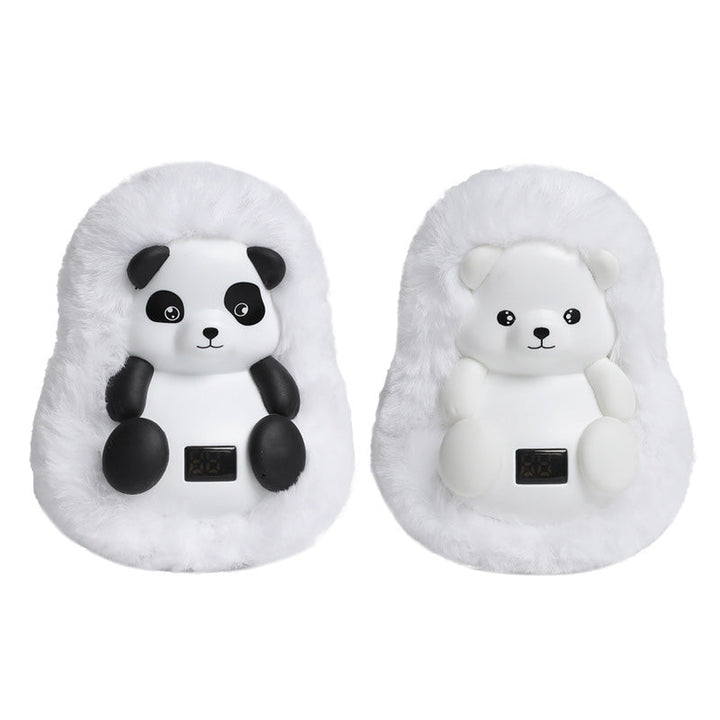 Wiederaufladbarer Plüsch-Handwärmer als Eisbär oder Panda