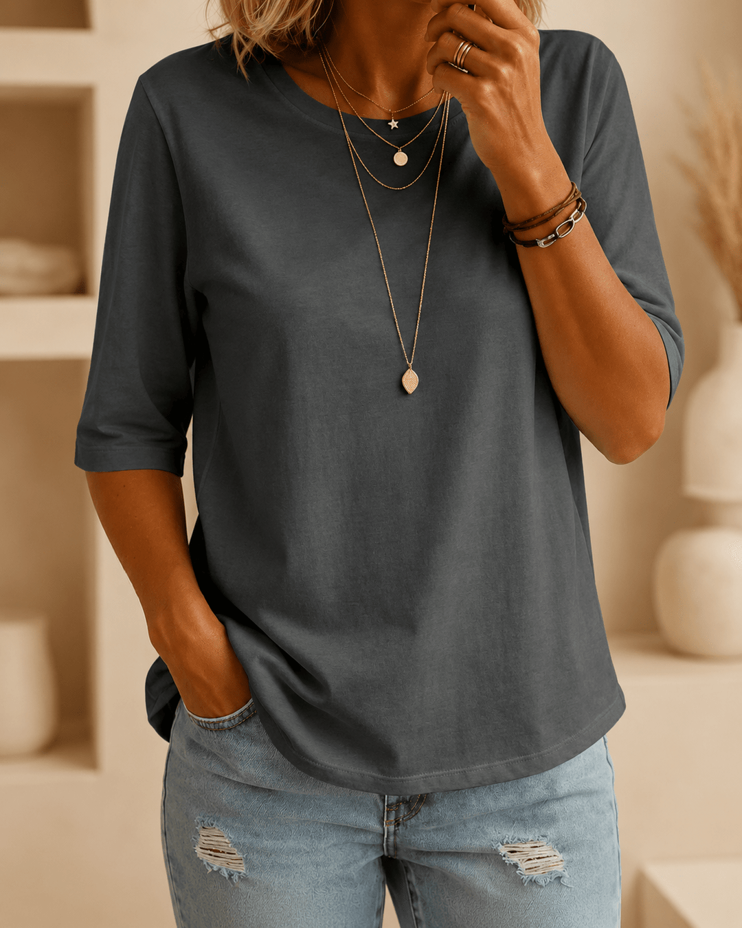 Essential Comfort T-Shirt - Klassisches Halbarm-Basic