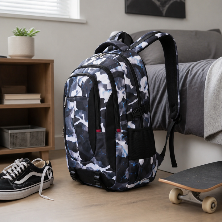 Boxy-Schulrucksack mit Fächeraufteilung – Vakron